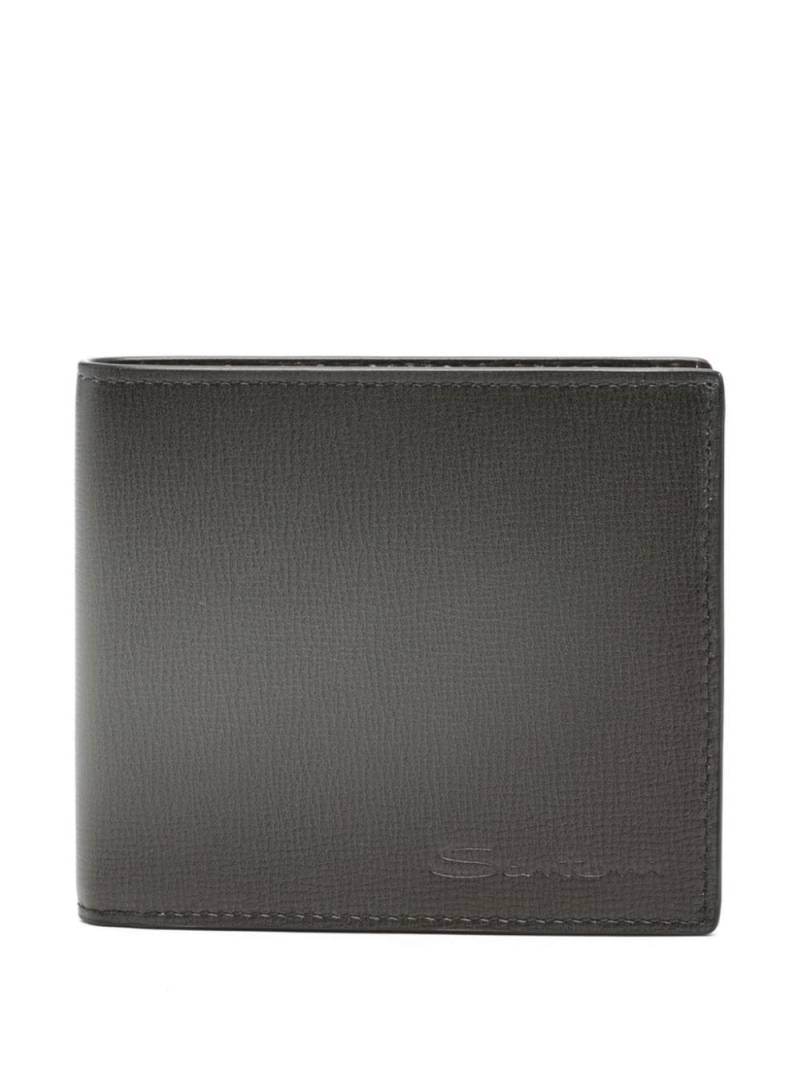 Santoni logo-debossed wallet - Grey von Santoni