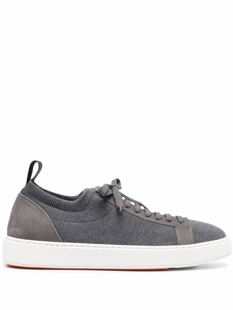 Santoni low-top lace-up sneakers - Grey von Santoni