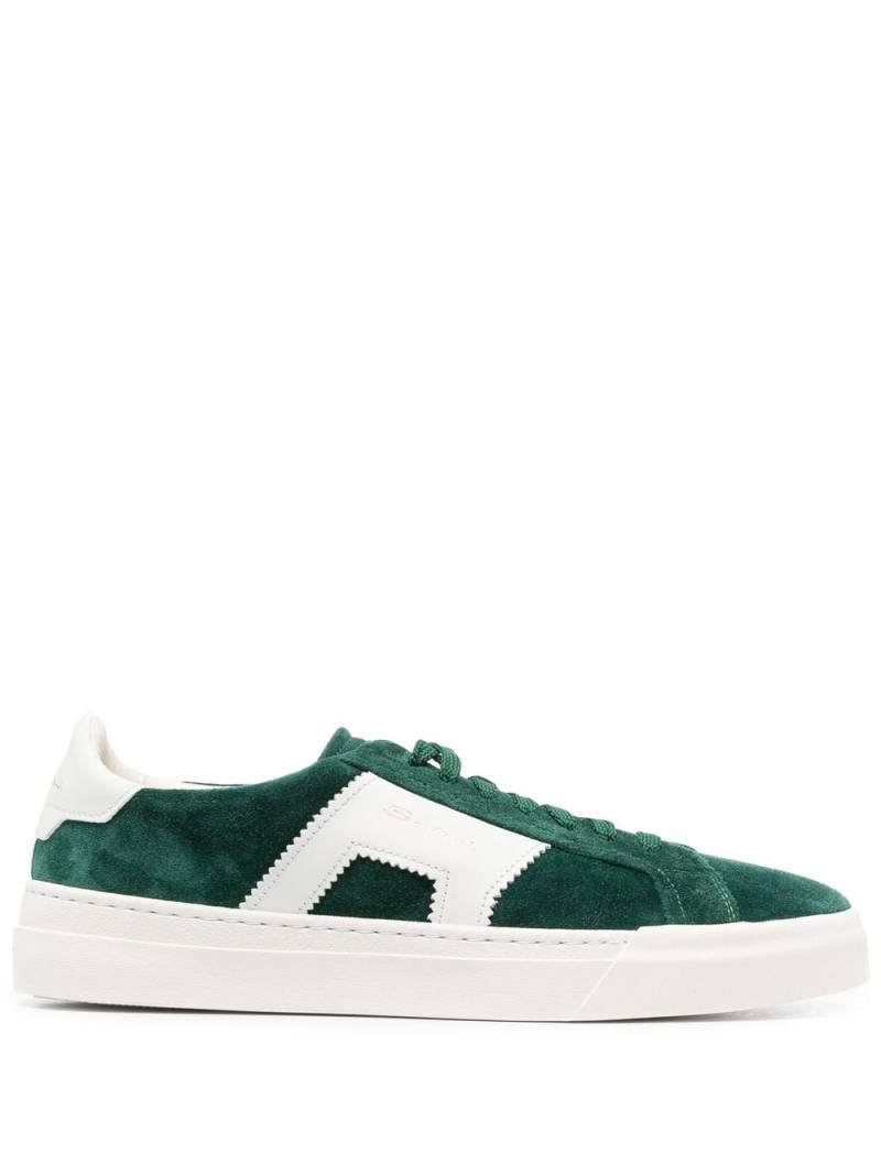 Santoni low-top suede sneakers - Green von Santoni