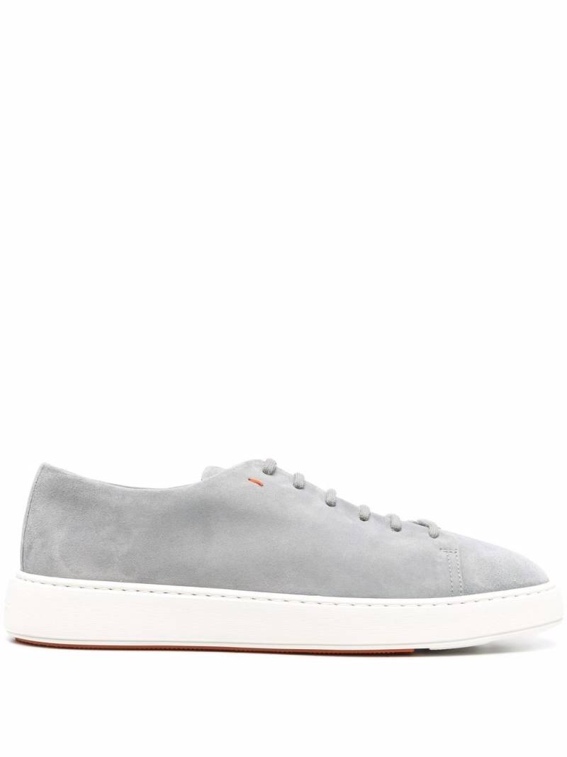 Santoni low-top suede sneakers - Grey von Santoni