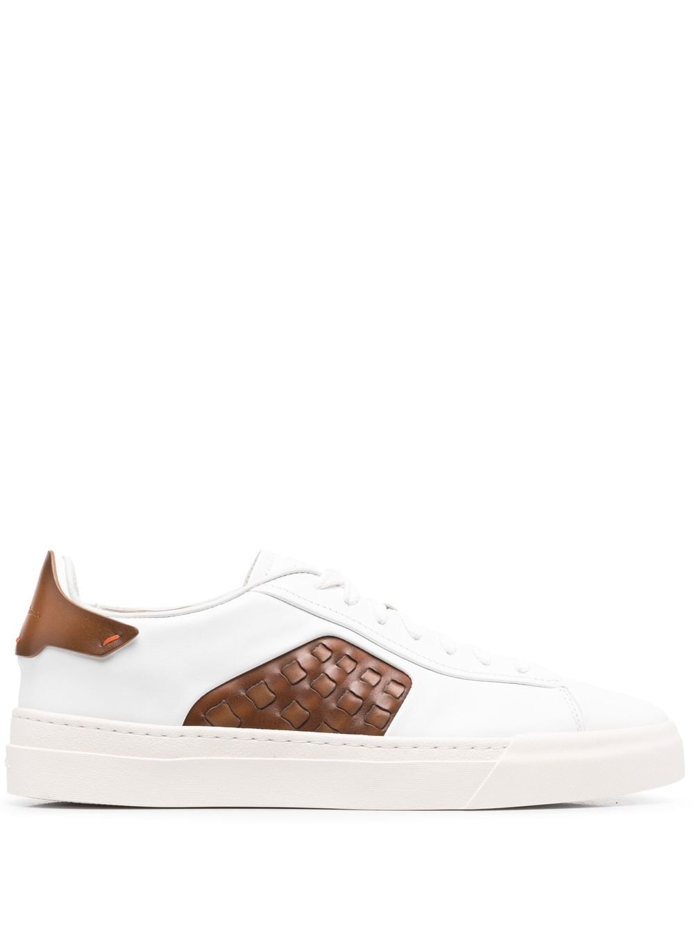 Santoni panelled low-top sneakers - White von Santoni