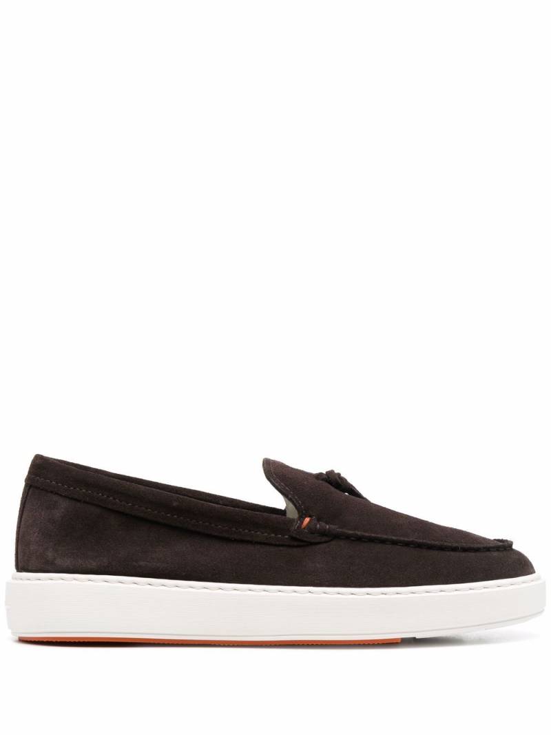 Santoni slip-on boat shoes - Brown von Santoni