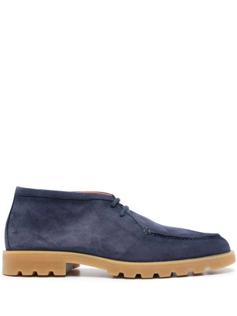 Santoni suede desert boots - Blue von Santoni