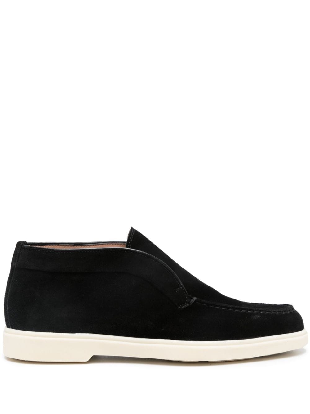 Santoni suede loafers - Black von Santoni