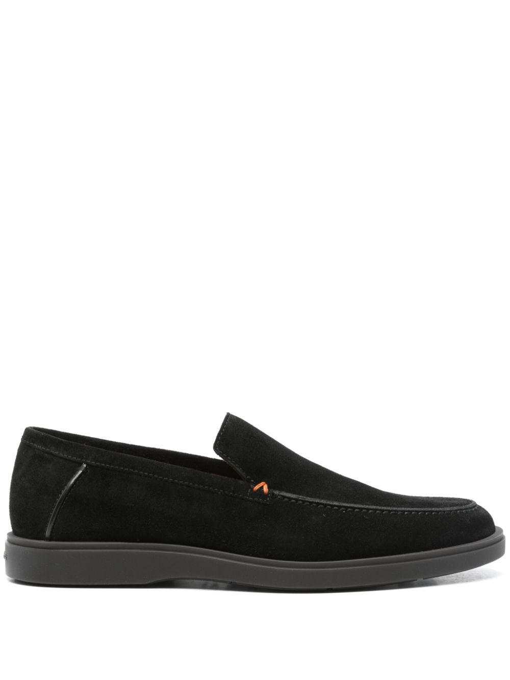 Santoni suede loafers - Black von Santoni