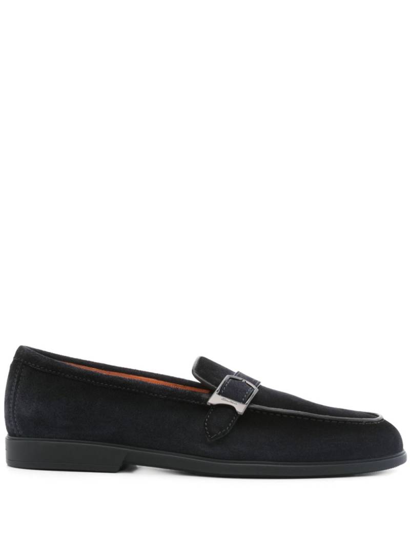 Santoni suede loafers - Blue von Santoni