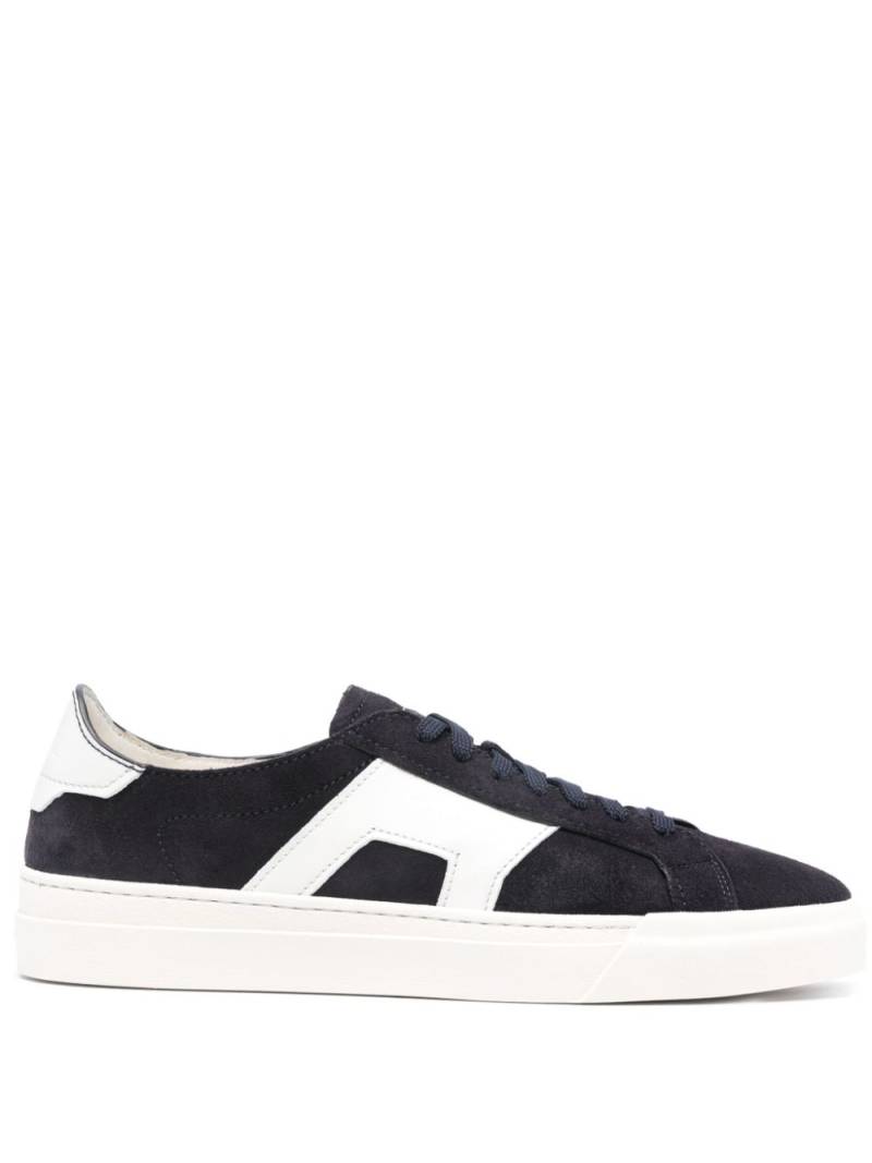 Santoni Double Buckle suede sneakers - Blue von Santoni