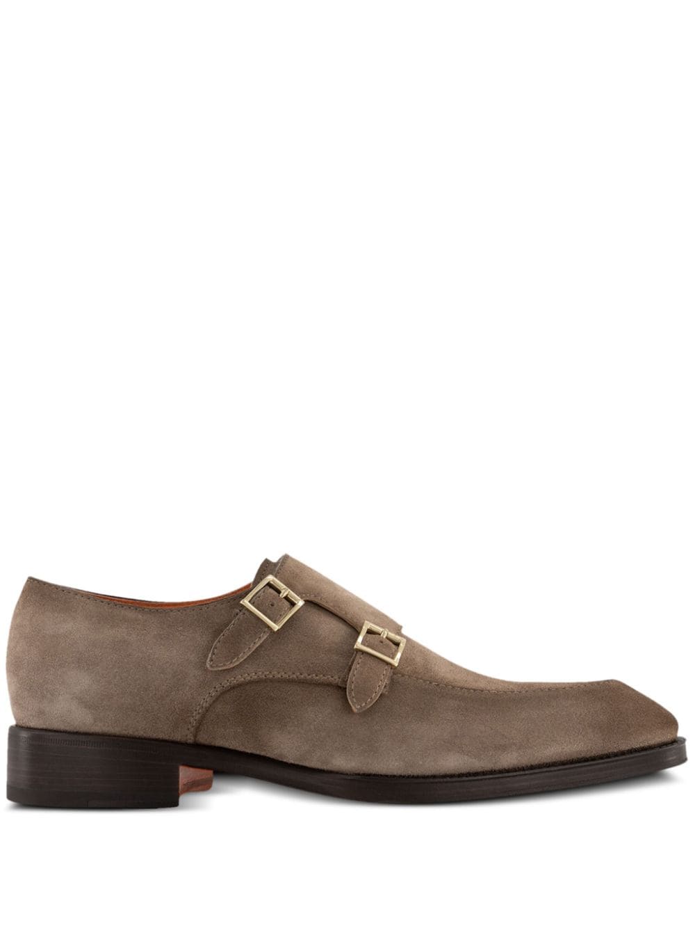 Santoni suede monk shoes - Neutrals von Santoni