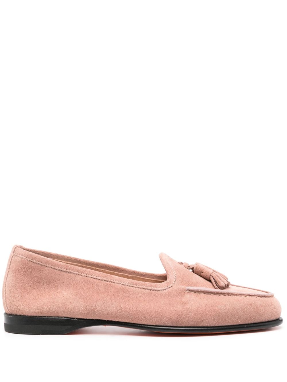 Santoni tassel-detail suede loafers - Pink von Santoni