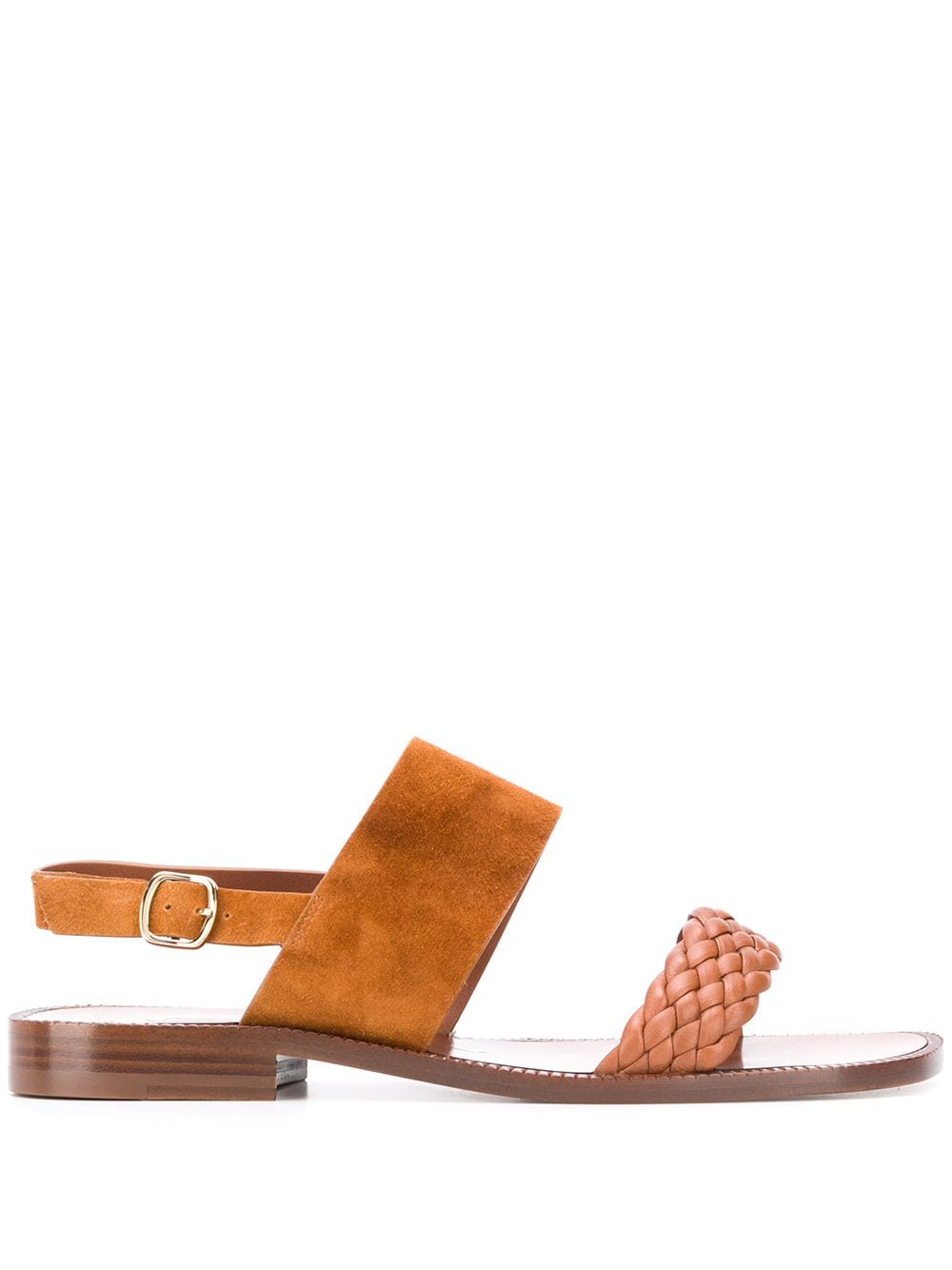 Santoni woven upper sandals - Brown von Santoni