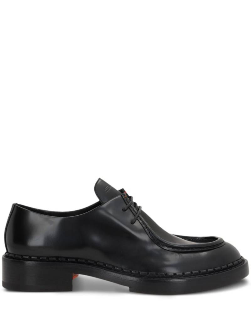 Santoni x 10 Corso Como leather lace-up shoes - Black von Santoni