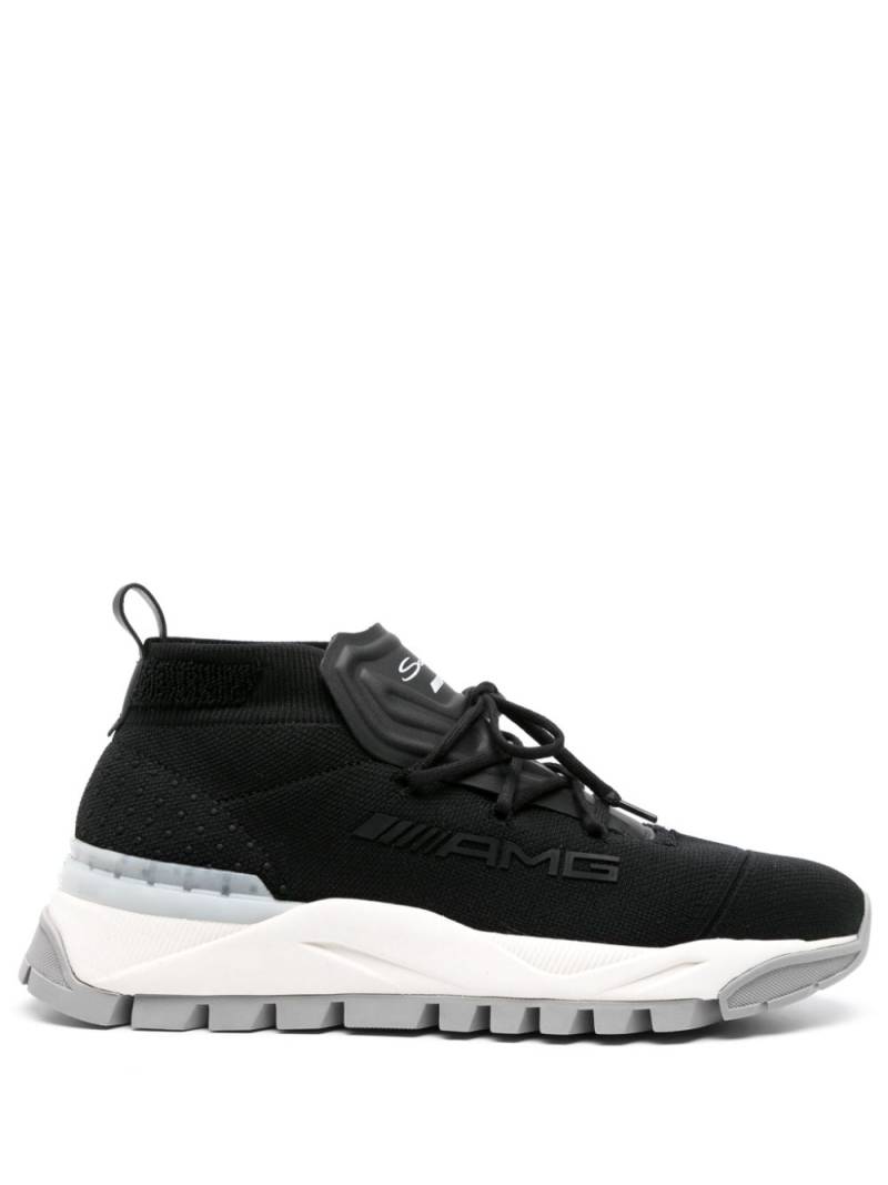 Santoni x AMG elasticated-panel sneakers - Black von Santoni