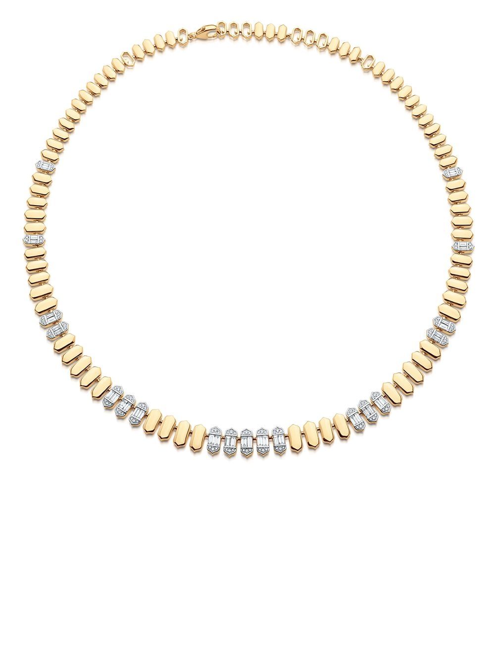 Sara Weinstock 18kt yellow gold Taj baguette diamond choker von Sara Weinstock