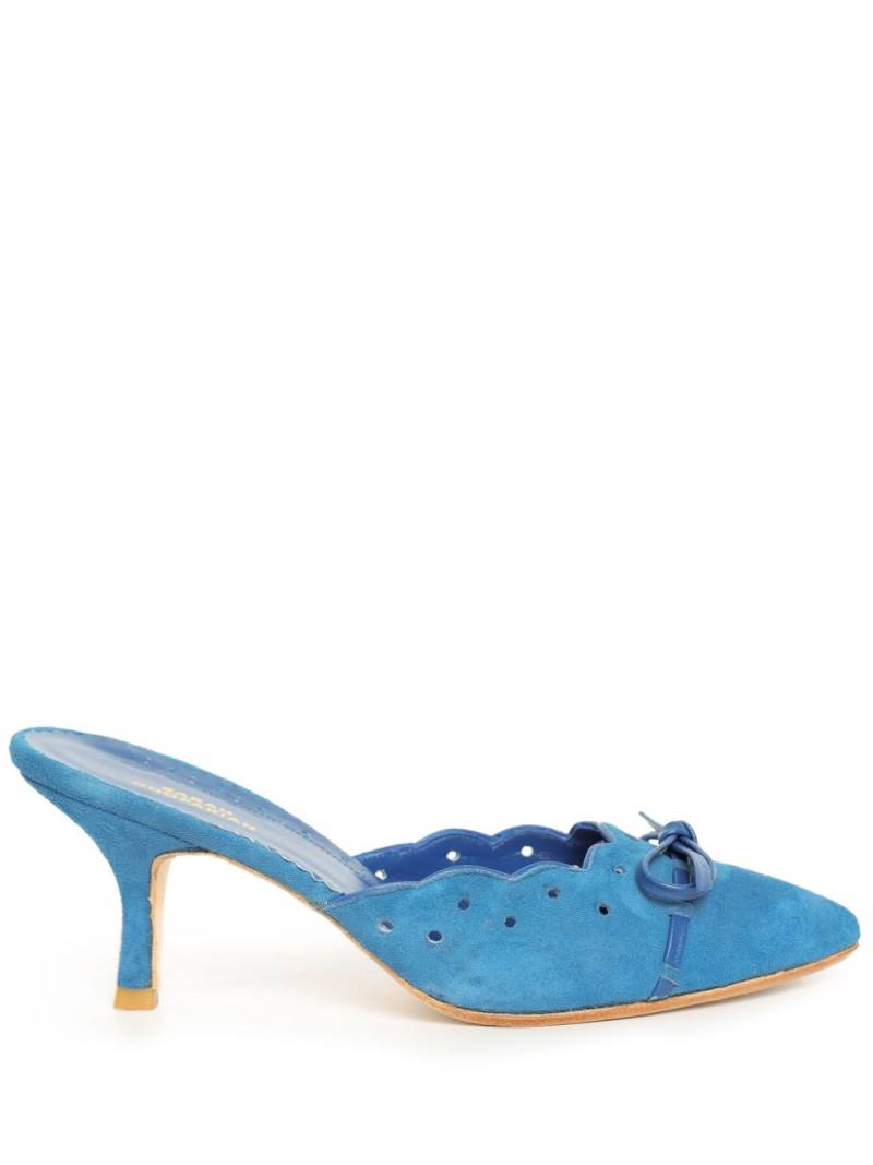 Sarah Chofakian 55mm Suite mules - Blue von Sarah Chofakian