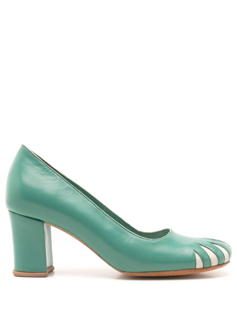 Sarah Chofakian Andy Warhol 55mm leather pumps - Green von Sarah Chofakian