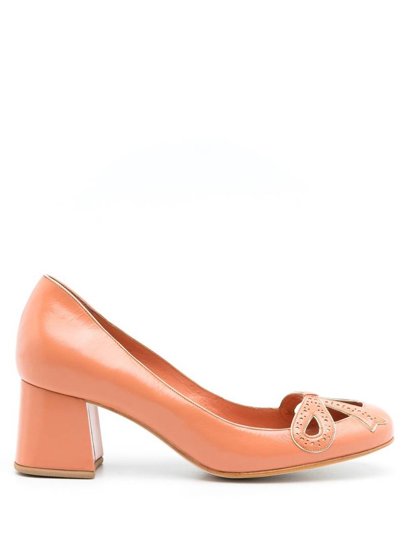 Sarah Chofakian Audrey leather pumps - Orange von Sarah Chofakian