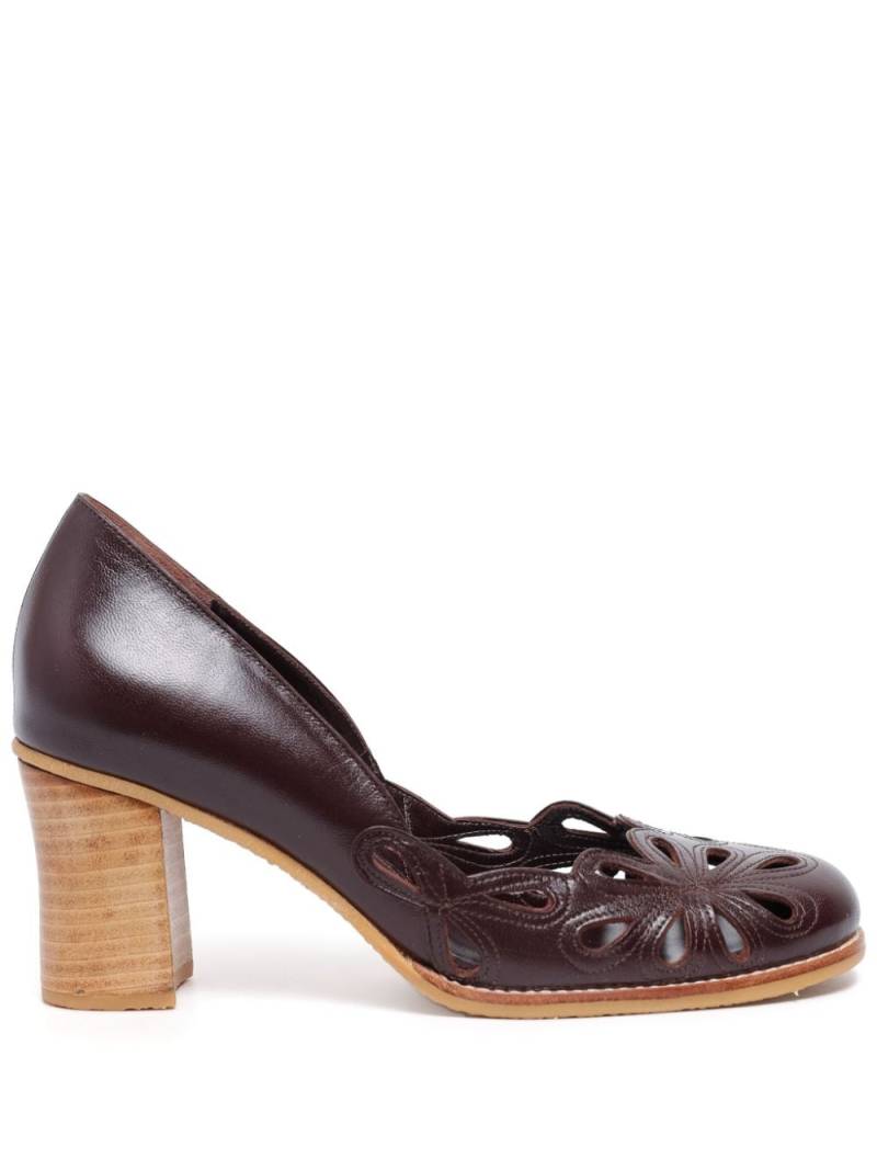 Sarah Chofakian Belle Epoque 55mm leather pumps - Brown von Sarah Chofakian