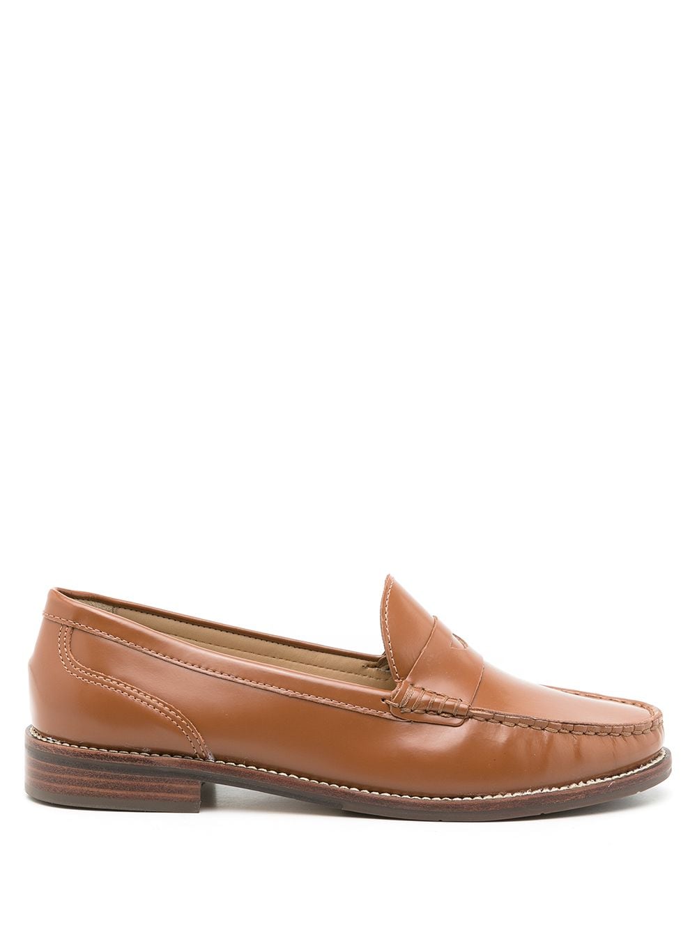 Sarah Chofakian Brighton mocassin leather slippers - Brown von Sarah Chofakian