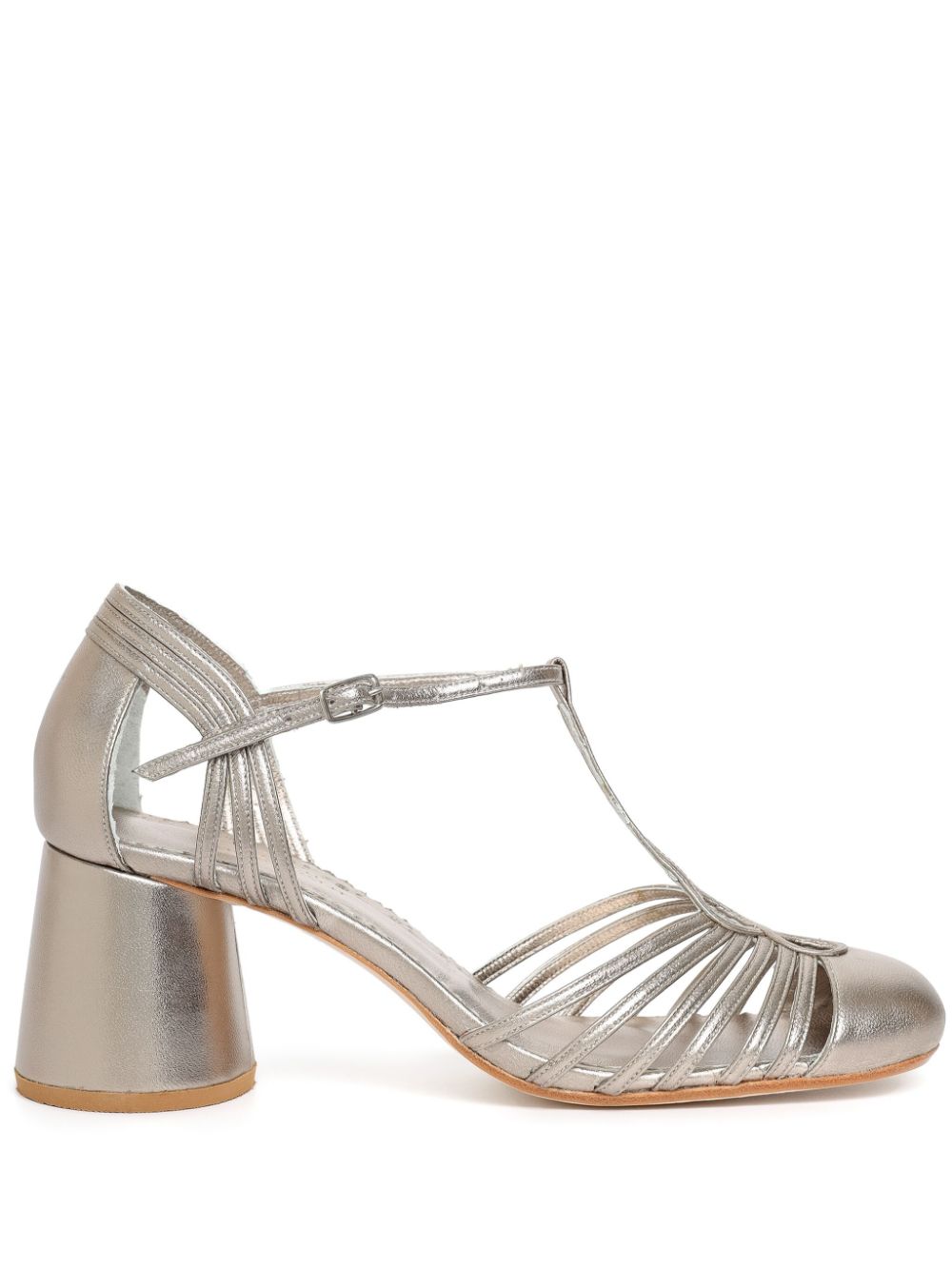 Sarah Chofakian Chamonix 50mm metallic-effect sandals - Gold von Sarah Chofakian