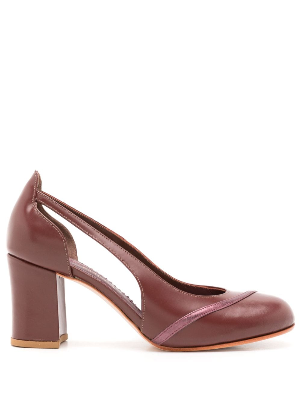 Sarah Chofakian Clark 60mm leather pumps - Brown von Sarah Chofakian