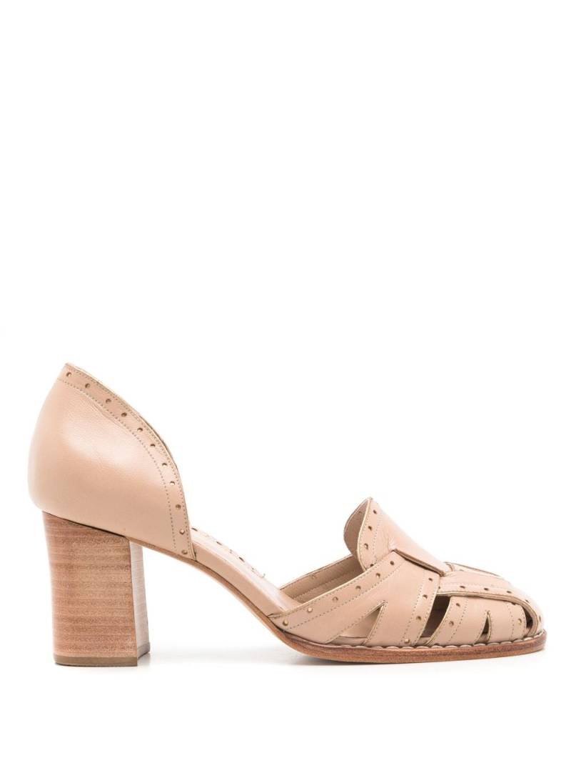 Sarah Chofakian Colette 55mm leather pumps - Neutrals von Sarah Chofakian