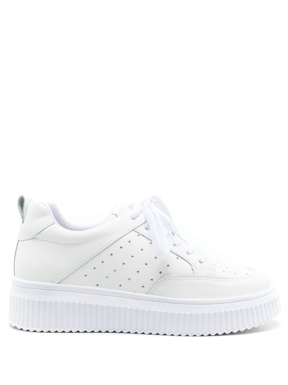 Sarah Chofakian Elise low-top leather sneakers - White von Sarah Chofakian