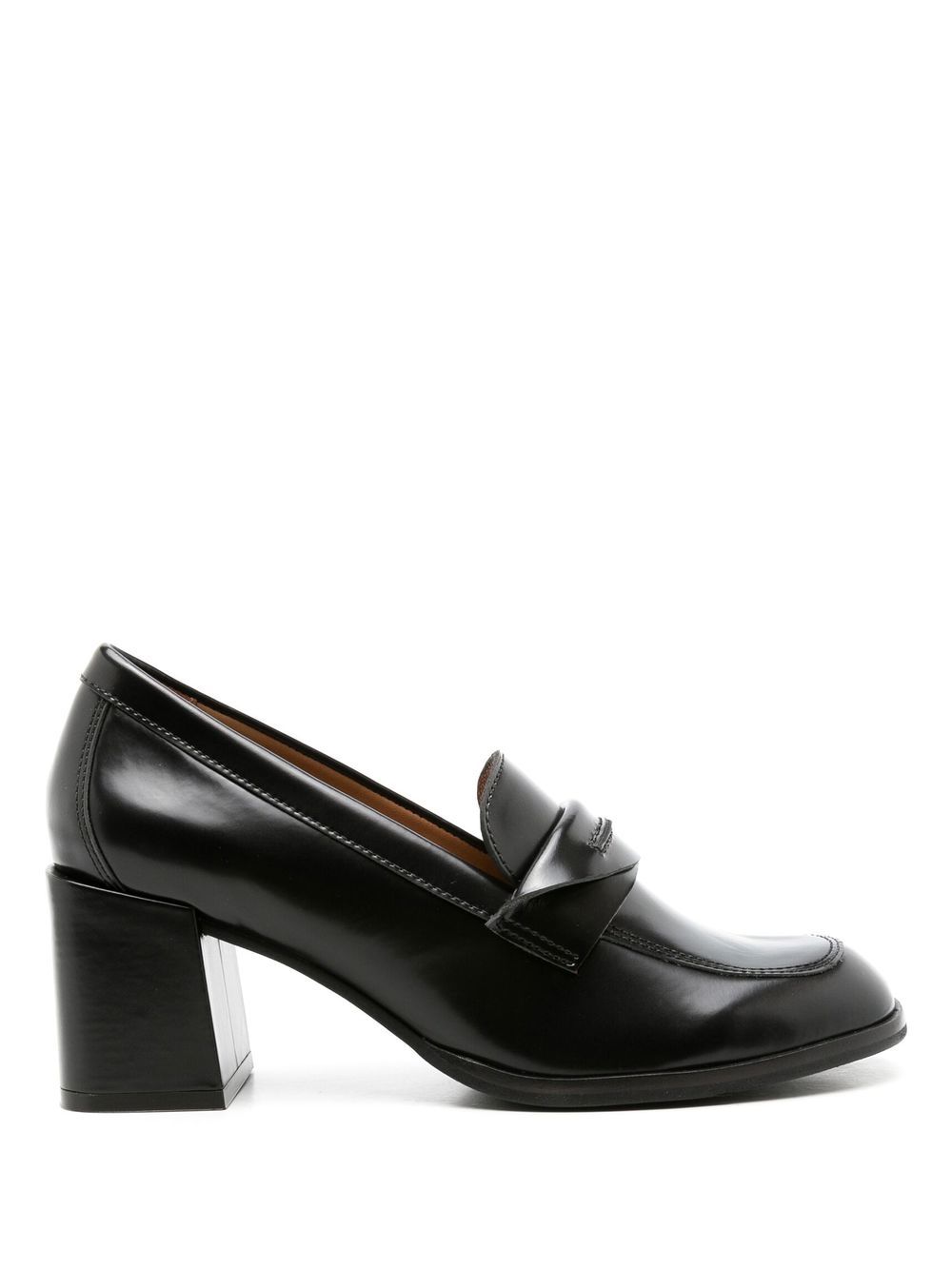 Sarah Chofakian Eliza 70mm heeled loafers - Black von Sarah Chofakian