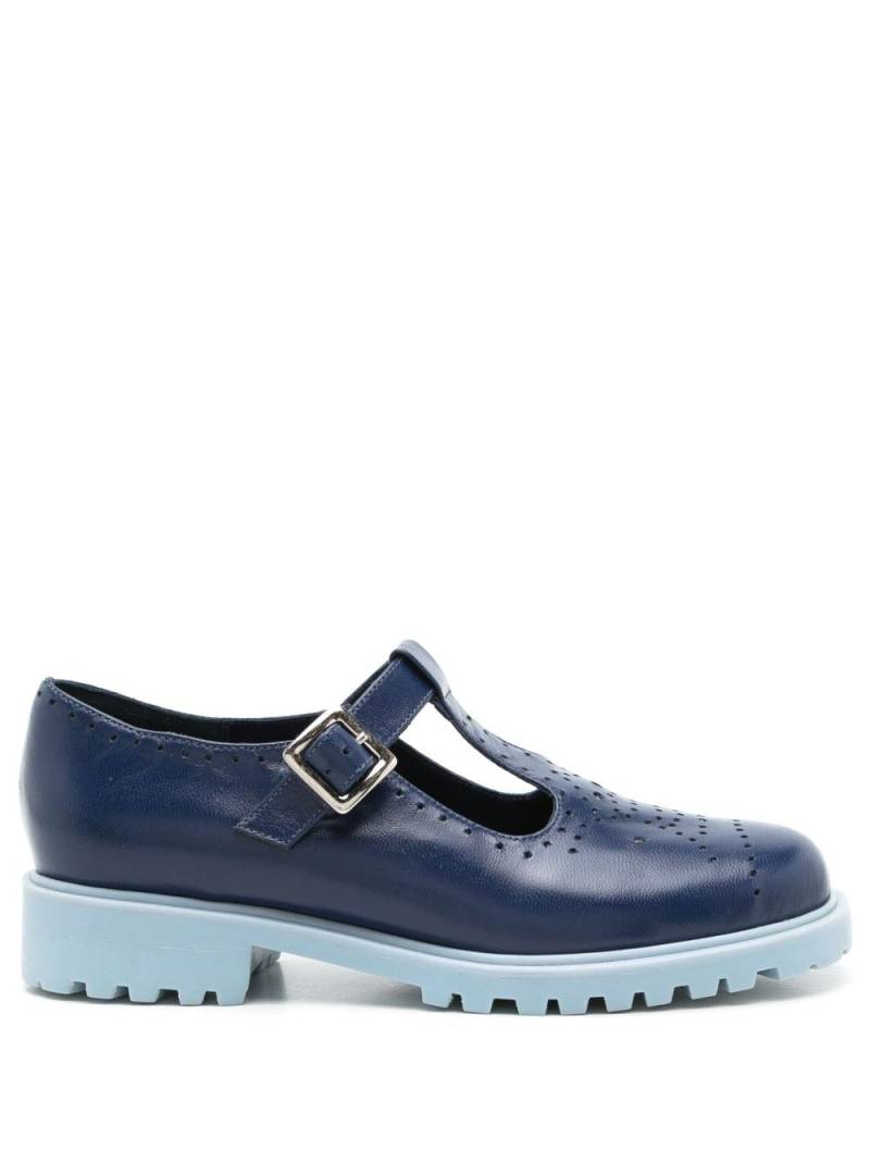 Sarah Chofakian Faisal leather Mary Janes - Blue von Sarah Chofakian