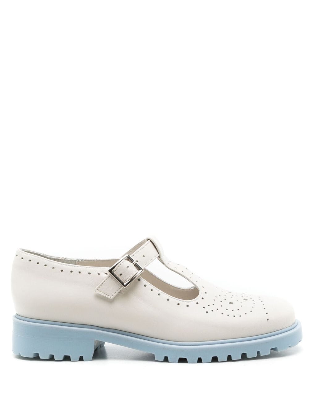 Sarah Chofakian Faisal leather Mary Janes - White von Sarah Chofakian