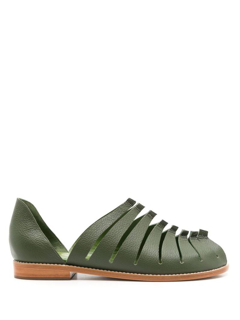 Sarah Chofakian Faustine cut-out sandals - Green von Sarah Chofakian