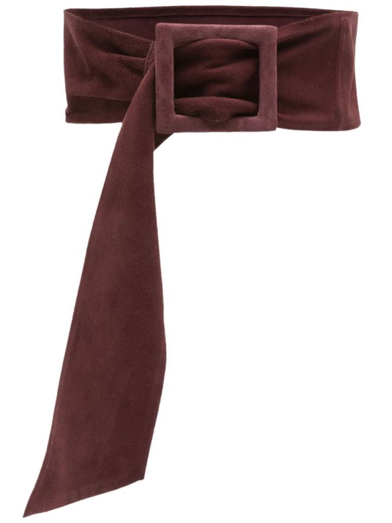 Sarah Chofakian Gatsby suede sash belt - Red von Sarah Chofakian