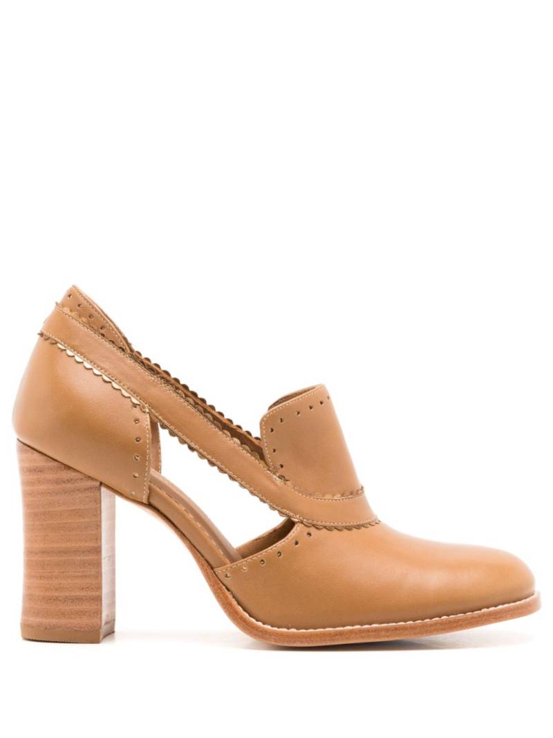 Sarah Chofakian Georges 75mm leather pumps - Brown von Sarah Chofakian