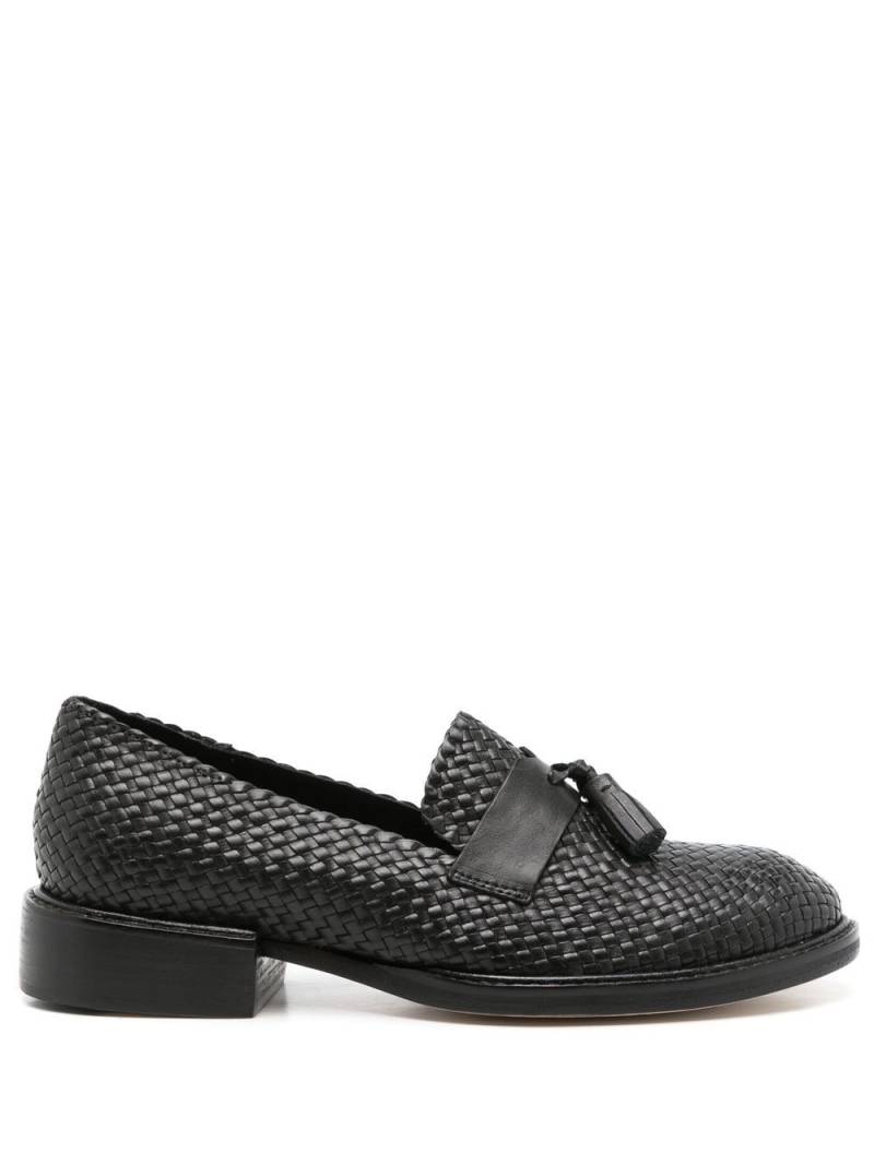 Sarah Chofakian Hockney woven loafers - Black von Sarah Chofakian