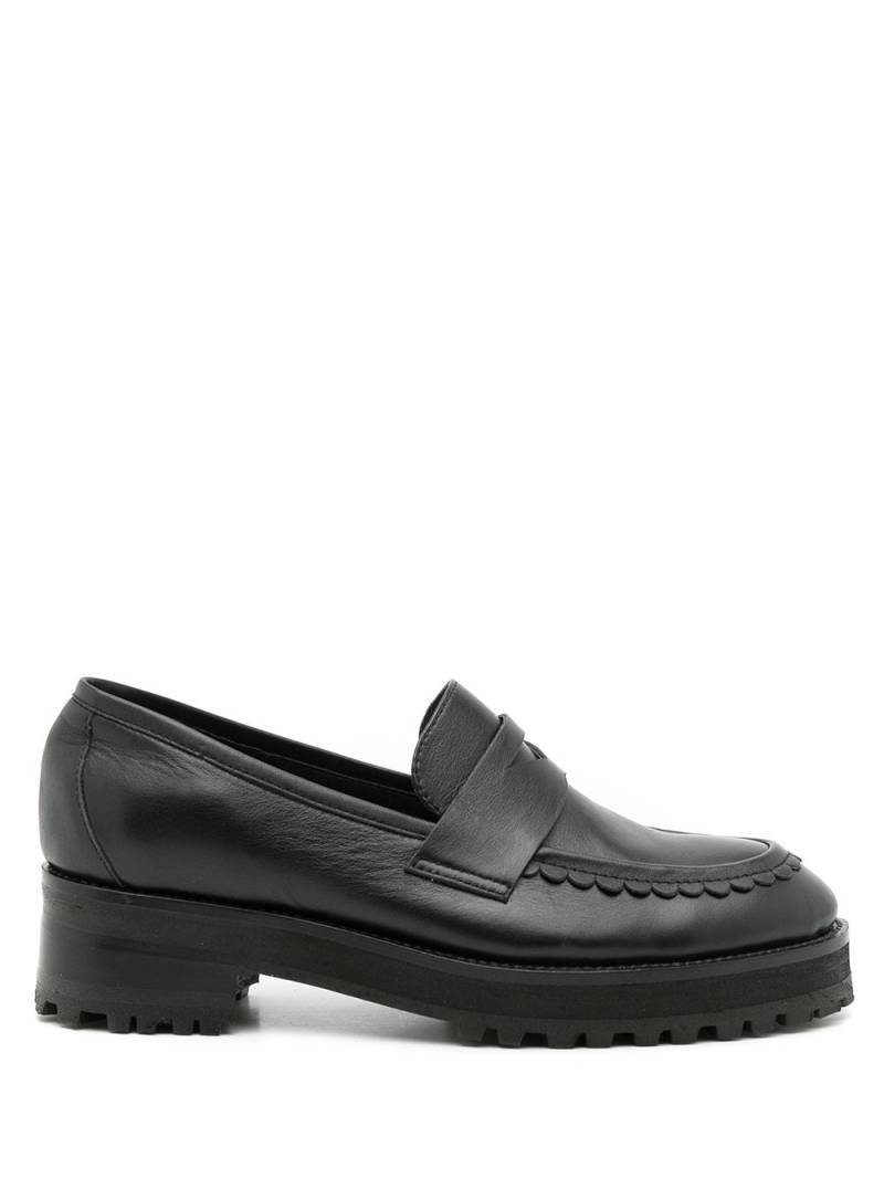 Sarah Chofakian Holly leather penny loafers - Black von Sarah Chofakian