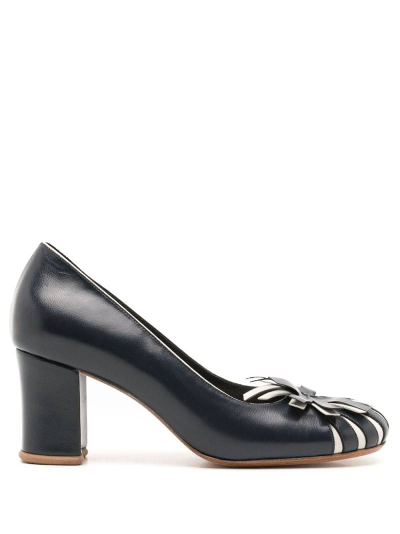 Sarah Chofakian Jacques 55mm leather pumps - Blue von Sarah Chofakian