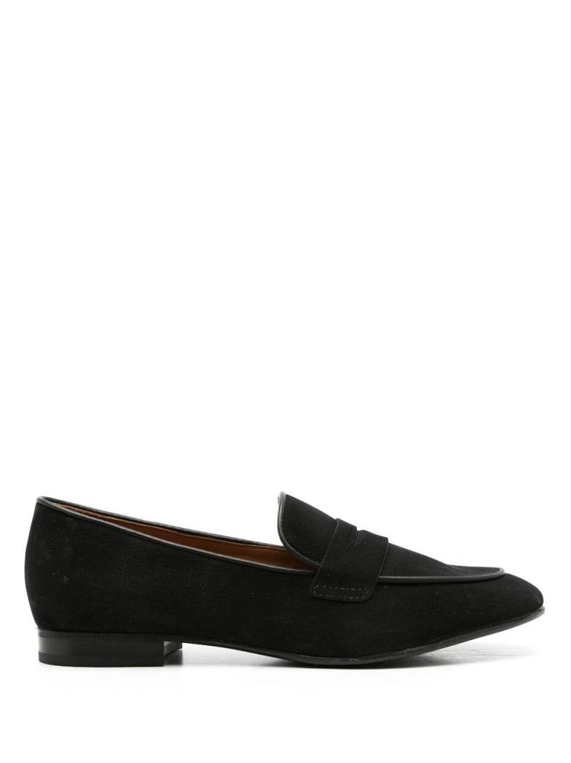 Sarah Chofakian Lauren penny-slot leather loafers - Black von Sarah Chofakian