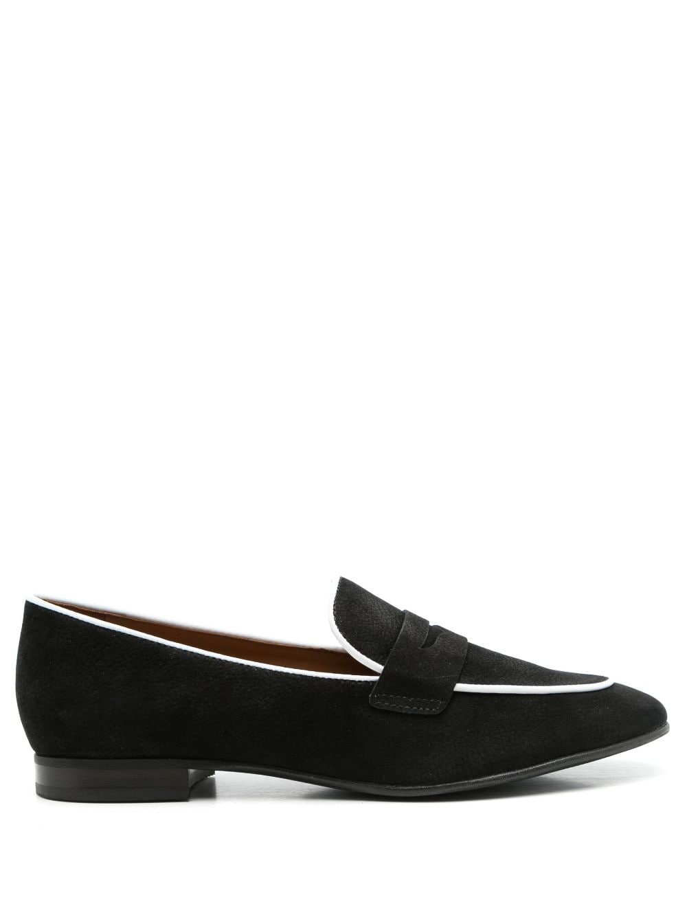 Sarah Chofakian Lauren penny-slot leather loafers - Black von Sarah Chofakian