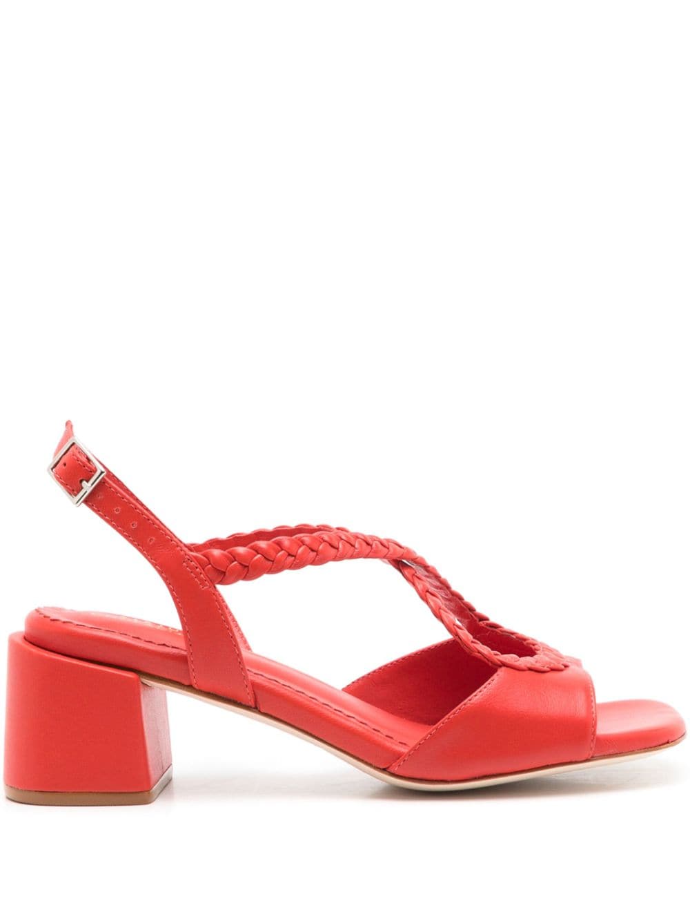 Sarah Chofakian Liane 45mm braided slingback sandals - Orange von Sarah Chofakian