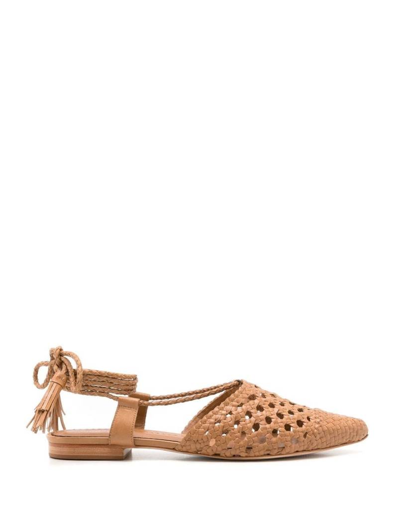 Sarah Chofakian Lovina woven shoes - Brown von Sarah Chofakian