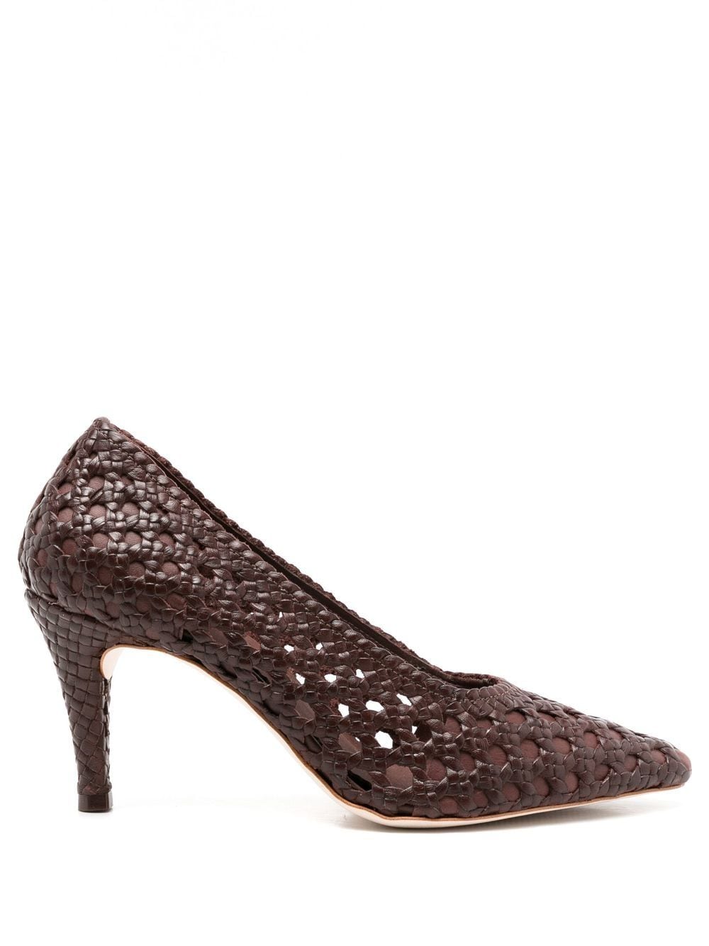 Sarah Chofakian Marlene interwoven leather pumps - Brown von Sarah Chofakian