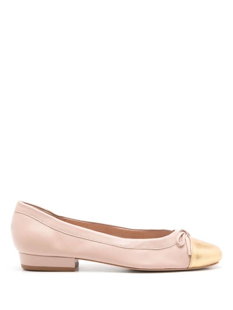 Sarah Chofakian Martina bow-detail ballerina shoes - Neutrals von Sarah Chofakian