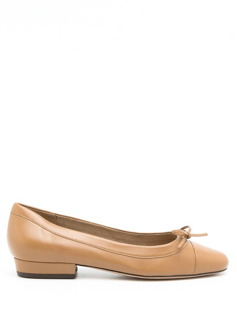 Sarah Chofakian Martina leather ballerina shoes - Brown von Sarah Chofakian