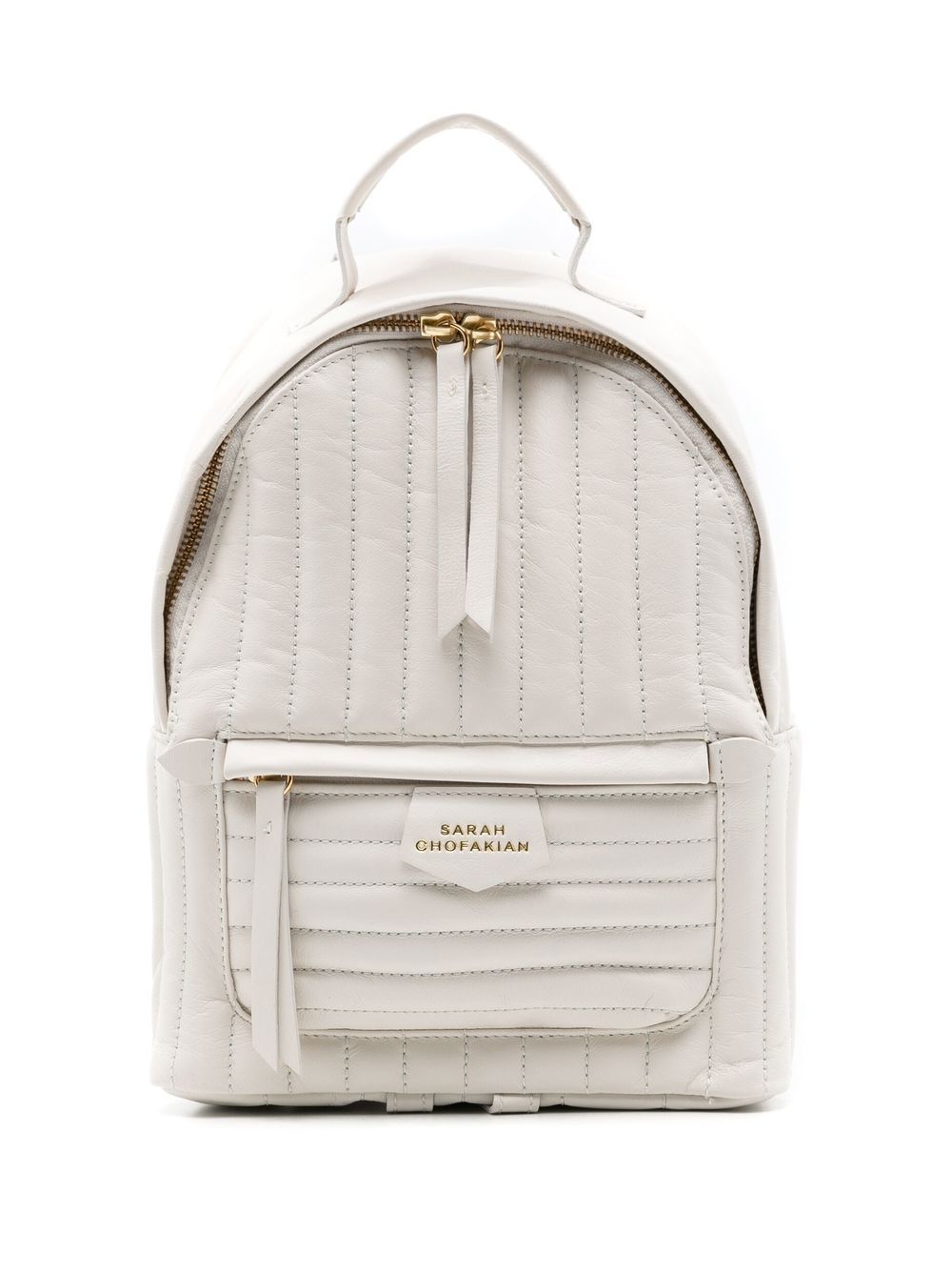 Sarah Chofakian Mochila matelassé quilted backpack - White von Sarah Chofakian