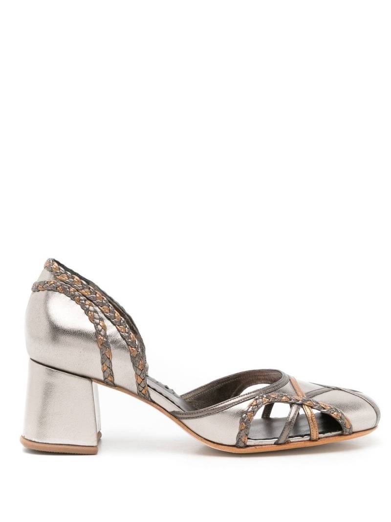 Sarah Chofakian Molly leather 40mm pumps - Metallic von Sarah Chofakian