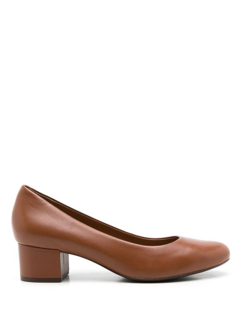 Sarah Chofakian Pomel 30mm almond-toe pumps - Brown von Sarah Chofakian