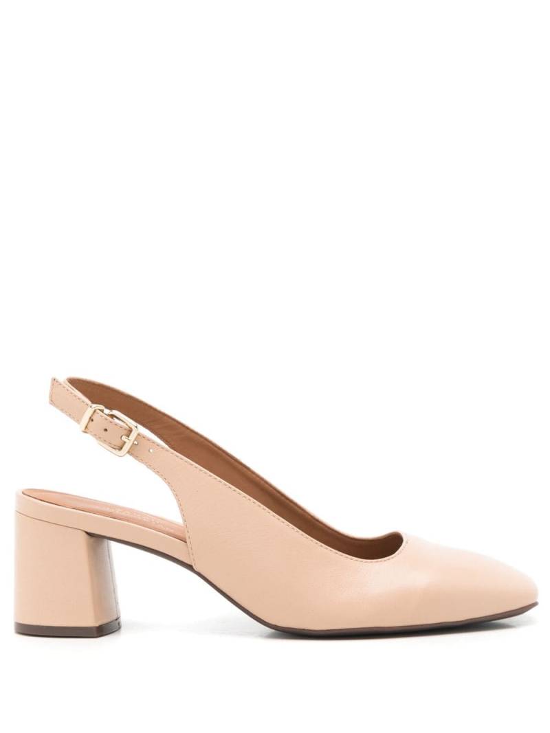 Sarah Chofakian Quartier 40mm leather pumps - Neutrals von Sarah Chofakian