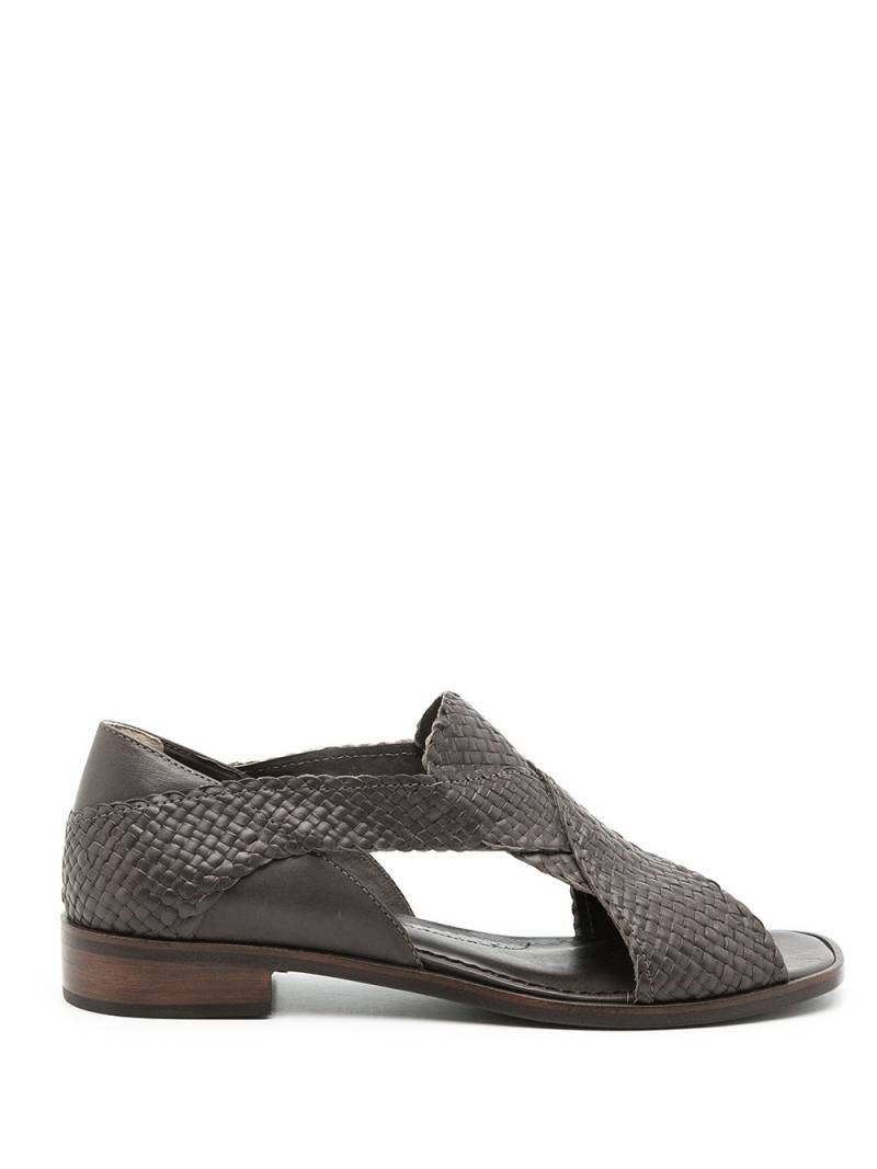 Sarah Chofakian Rasteira Greek woven sandals - Brown von Sarah Chofakian