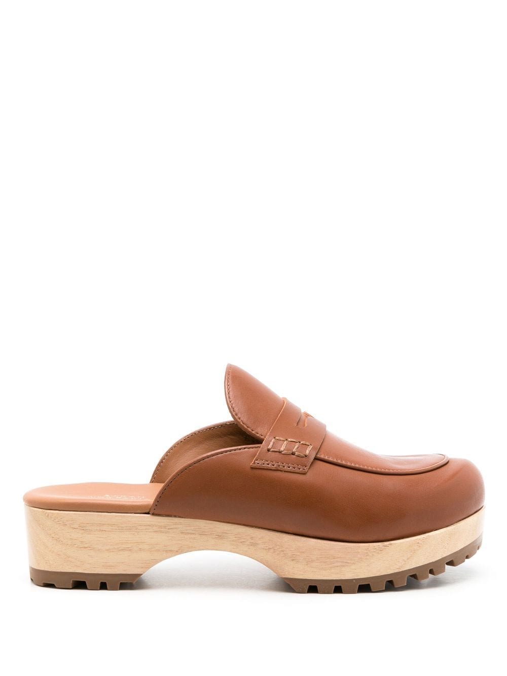 Sarah Chofakian Sarah leather clogs - Brown von Sarah Chofakian