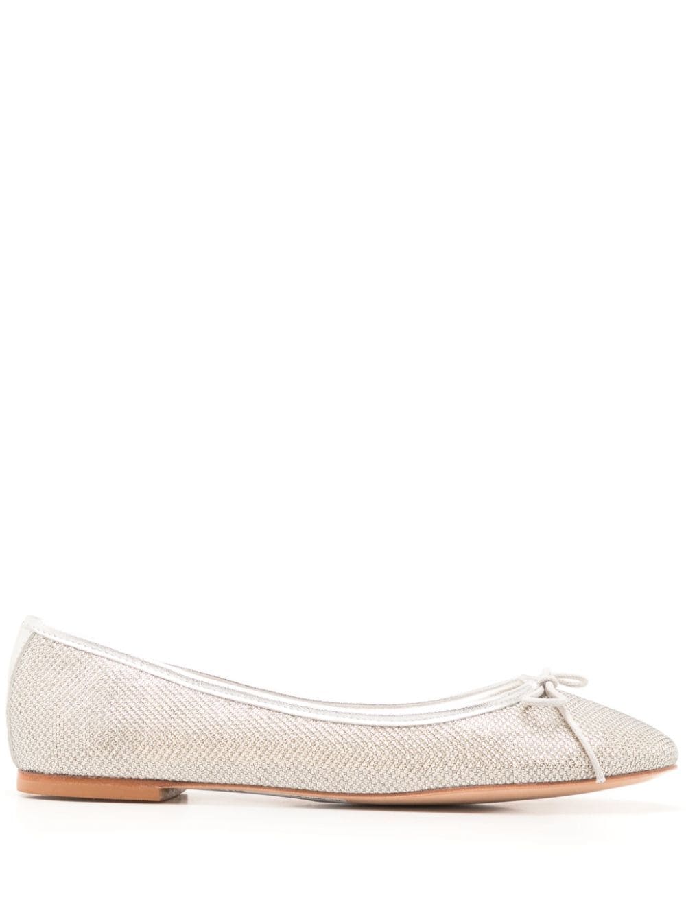 Sarah Chofakian Sarita mesh ballerina shoes - Neutrals von Sarah Chofakian