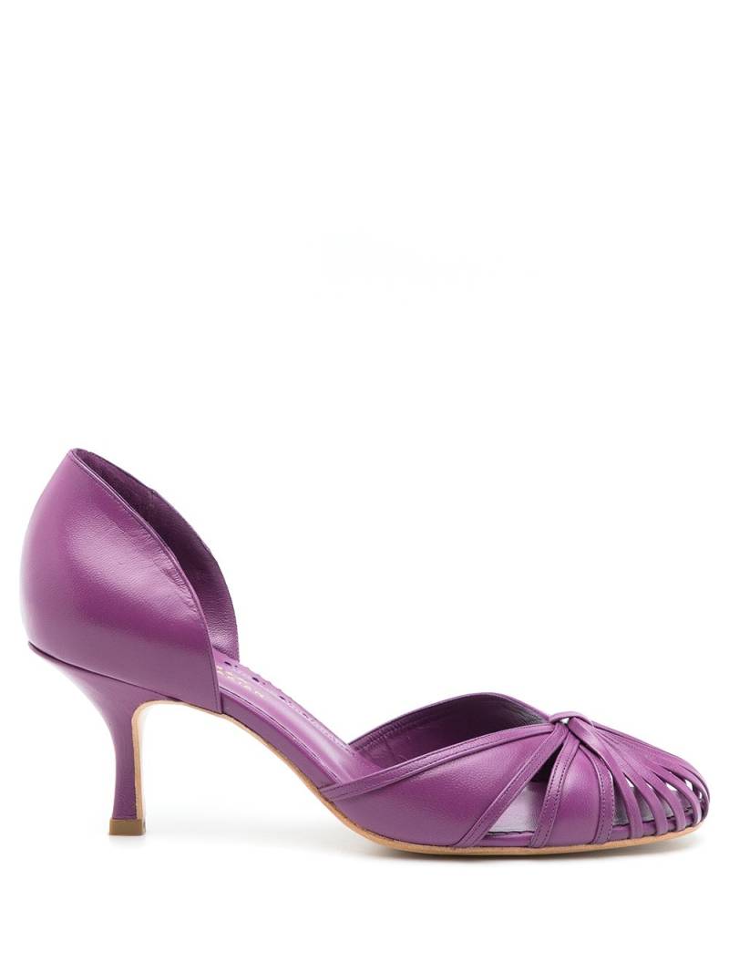 Sarah Chofakian Scarpin leather pumps - Purple von Sarah Chofakian